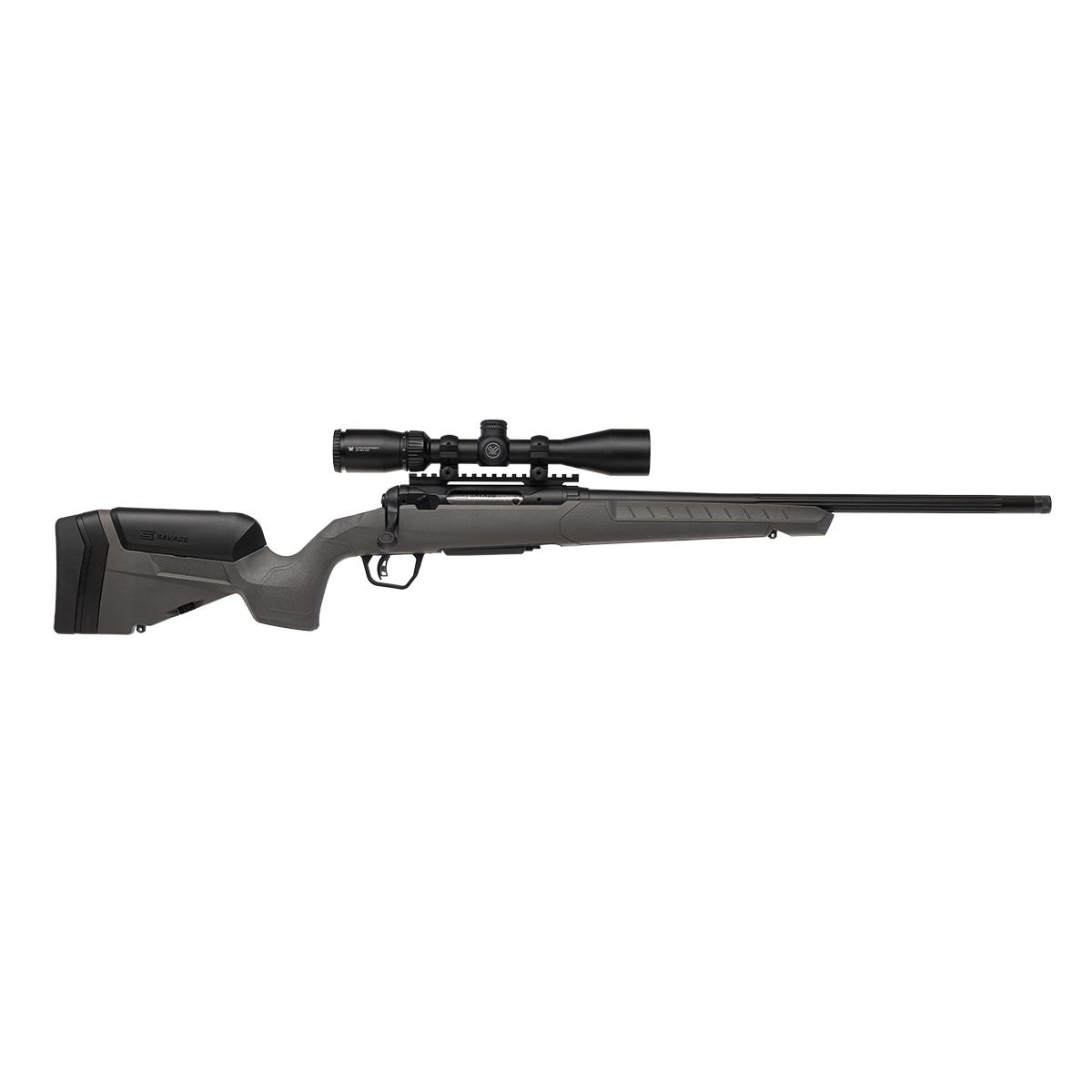 Savage 110 Trail Blazer XP Rifle 243 Win 4rd Capacity 20" Threaded Fluted Barrel Flat Dark Gray Stock w/Crossfire II 3-9x40