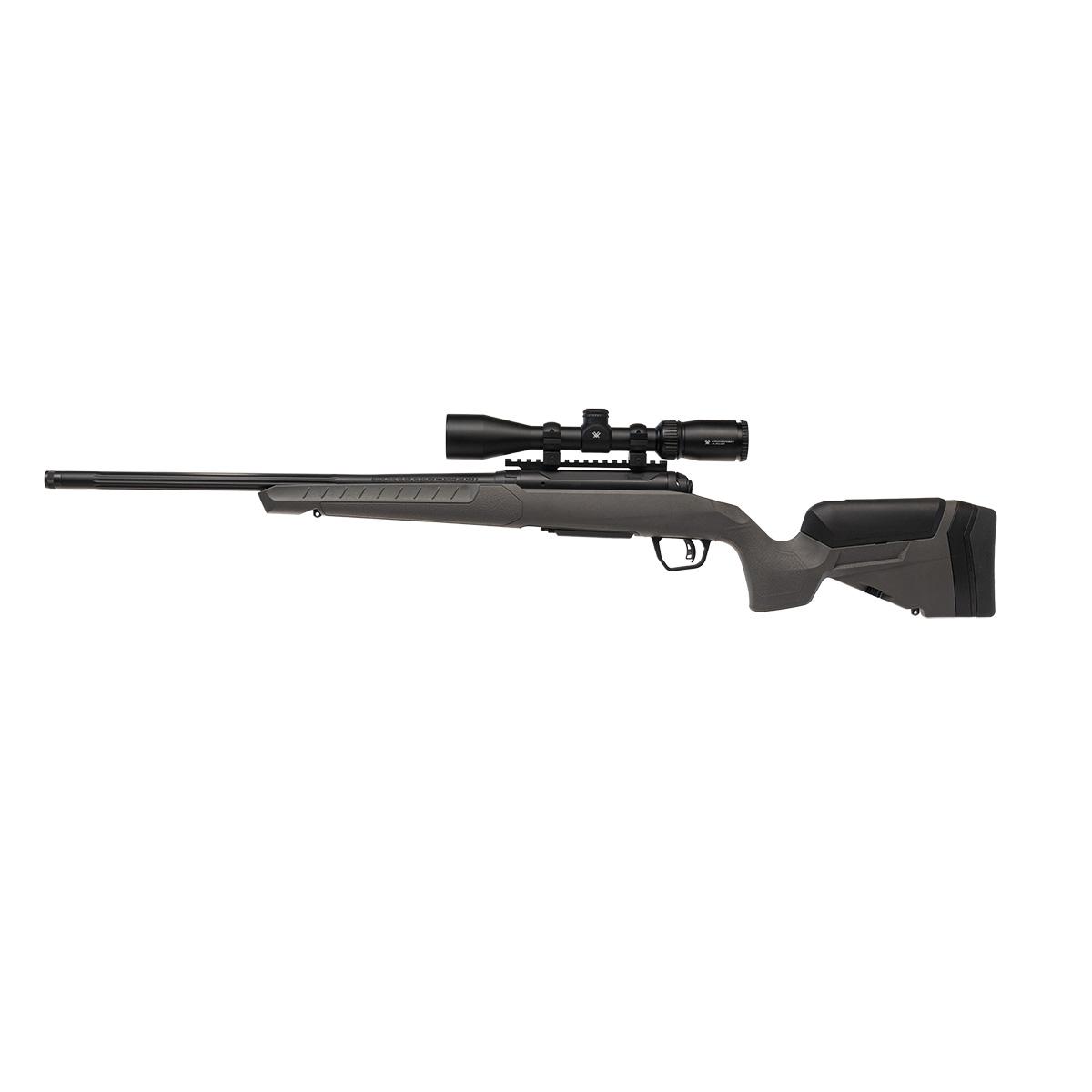 Savage 110 Trail Blazer XP Rifle 243 Win 4rd Capacity 20" Threaded Fluted Barrel Flat Dark Gray Stock w/Crossfire II 3-9x40 Picture of Savage Arms SAVAGE 110 TRAILBLAZER XP 243 WIN 20in Brl w/ Vortex 3-9x40