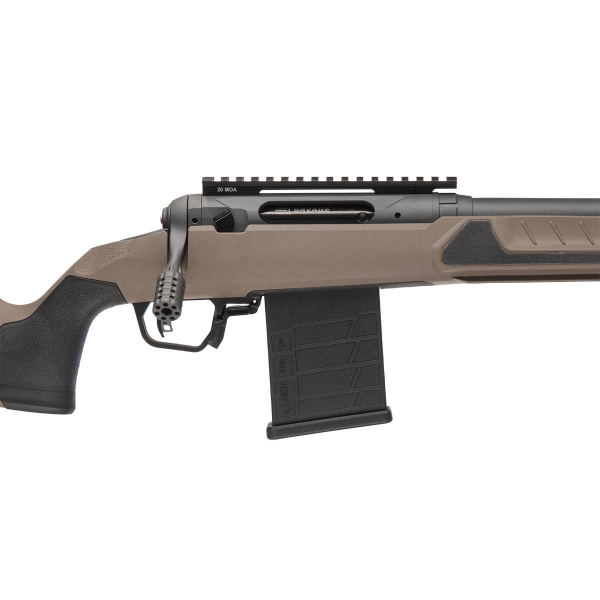 Savage 110 Core Tactical Rifle 6mm ARC 10rd Magazine 18" Threaded Fluted Barrels Coyote Tan Synthetic Stock Picture of Savage Arms SAVAGE 110 CORE TACTICAL 6MM ARC 18in Brl