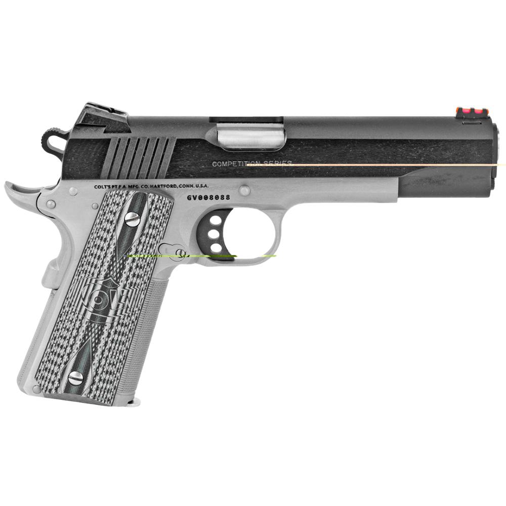 Colt Competition 1911 Handgun .45 ACP 8rd Magazine 5" Barrel Two-Tone Stainless Black