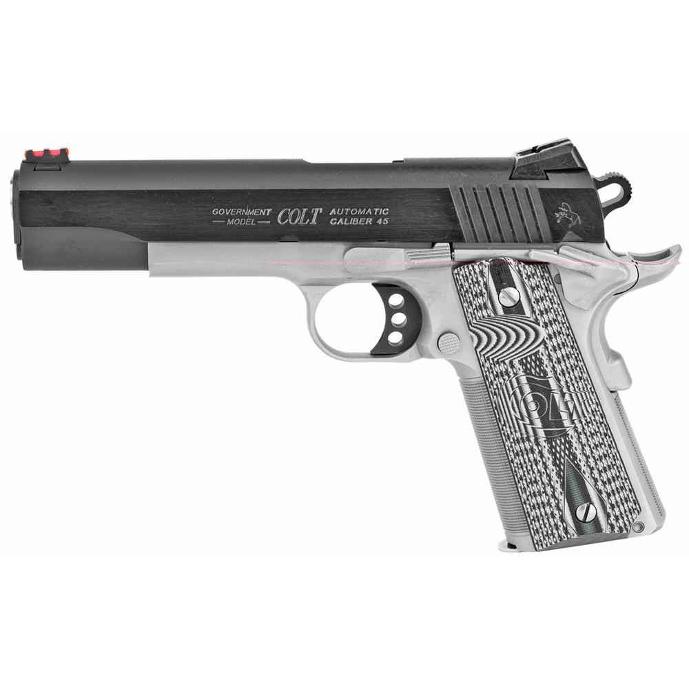 Colt Competition 1911 Handgun .45 ACP 8rd Magazine 5" Barrel Two-Tone Stainless Black Picture of Colt Manufacturing Colt Competition 1911 45ACP 5in 2-tone 8Rd Cap