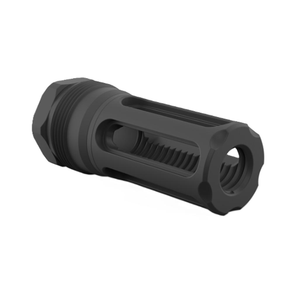 Breek Arms Plan B Sentinel Caged Flash Hider .223/5.56/9mm Luger 1/2x28 Thread Black Picture of Breek Arms Plan B Sentinel Caged Flash Hider - 5.56mm and 9mm - 1/2x28