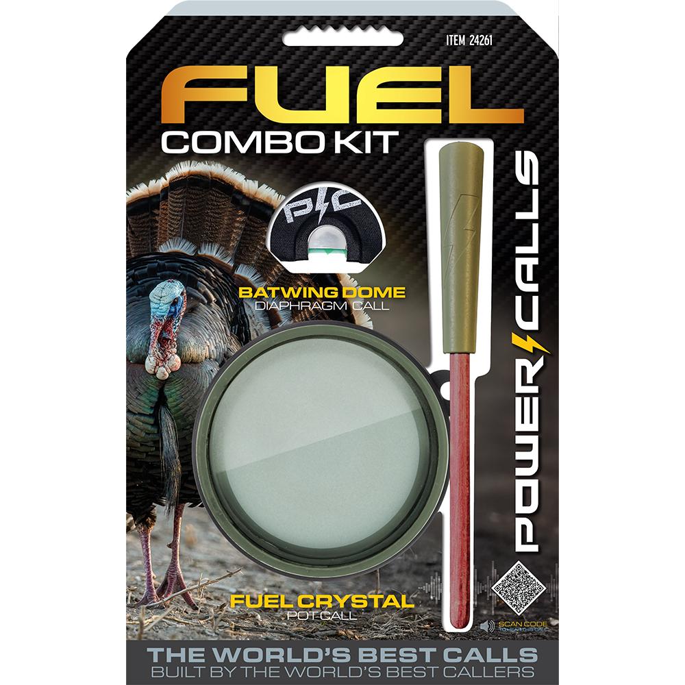 Power Calls Fuel Turkey Call Combo Kit Fuel Crystal Call and Batwing Dome Mouth Call Picture of Higdon Outdoors HigdonFuel Combo Kit (Fuel CrystalBatwing Dome)