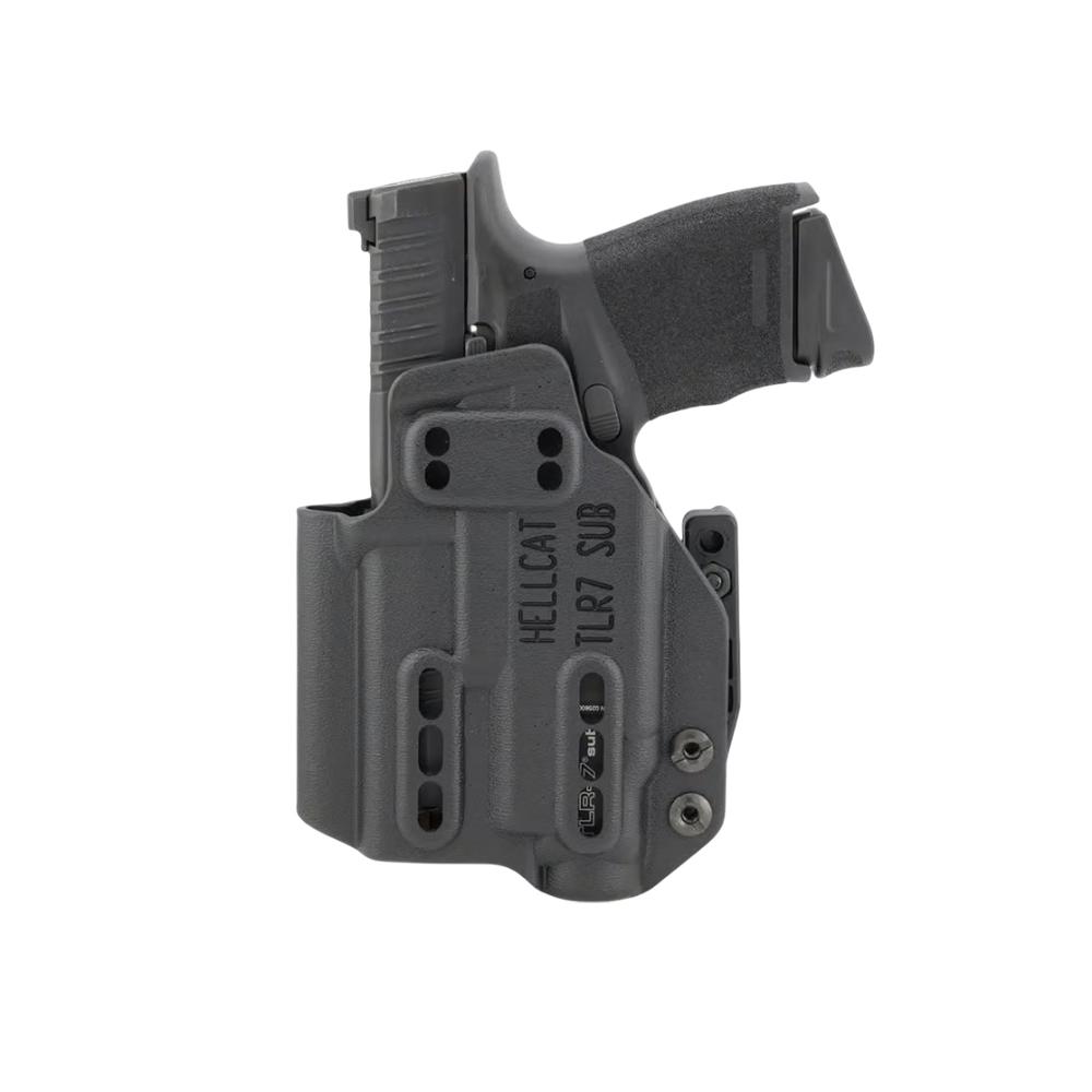 Henry Holsters Ember AIWB/IWB Holster for Springfield Hellcat TLR-7 SUB Black Ambi Picture of Henry Holsters Henry Holsters Ember Springfield Hellcat TLR-7 SUB w/ DCC Monoblock Holster