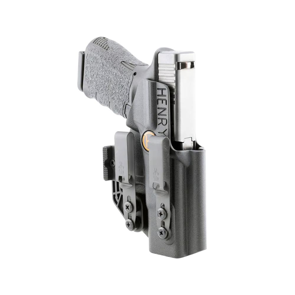 Henry Holsters Cipher AIWB/IWB Holster for Glock 19/19x/45 Black Ambi Picture of Henry Holsters Henry Holsters Cipher Glock 19/19x/45 w/ DCC Mod4s Holster