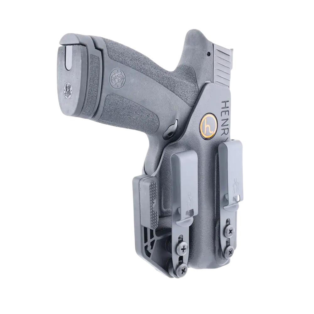 Henry Holsters Cipher AIWB/IWB Holster for S&W M&P Shield X Black Ambi Picture of Henry Holsters Henry Holsters Cipher M&P Shield X w/ DCC Mod4s Holster