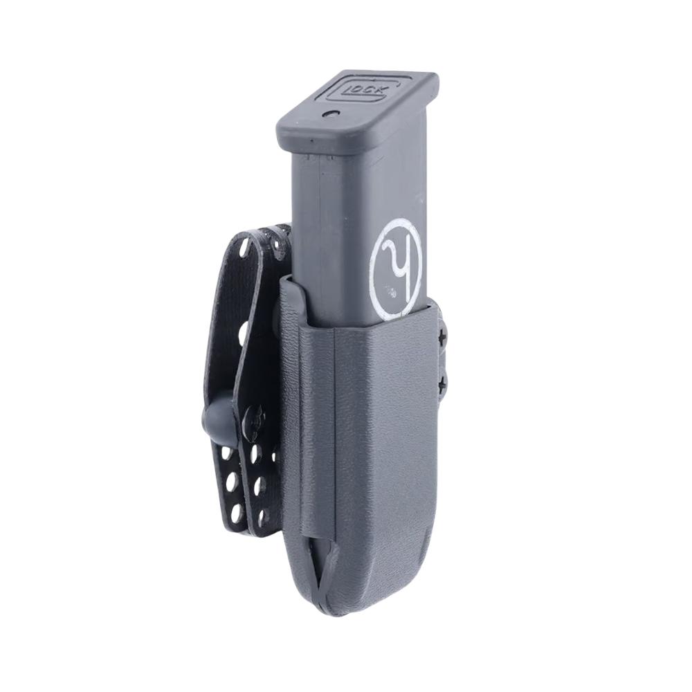 Henry Holsters Duty Pistol Mag Carrier for Glock 9/40 with Link EQ Black RH Picture of Henry Holsters Henry Holsters Duty Pistol Mag Carrier (G9/40) with Link EQ (RH) Black