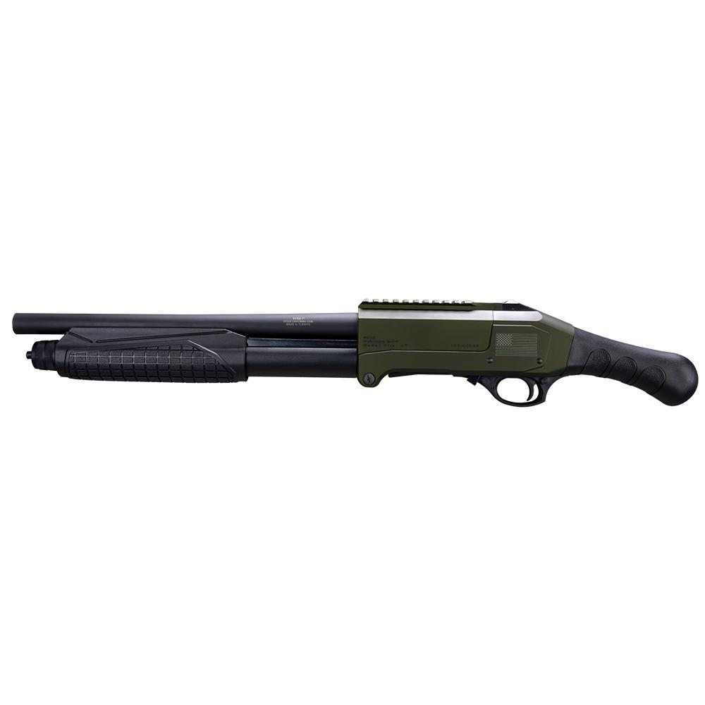 Rock Island Armory Pak Out Short Shotgun 12 ga 3" Chamber 4rd Magazine 14.25" Barrel OD Green Black Picture of Rock Island - USA RI USA Pak Out Short 12ga 14.25in 5rd Blk