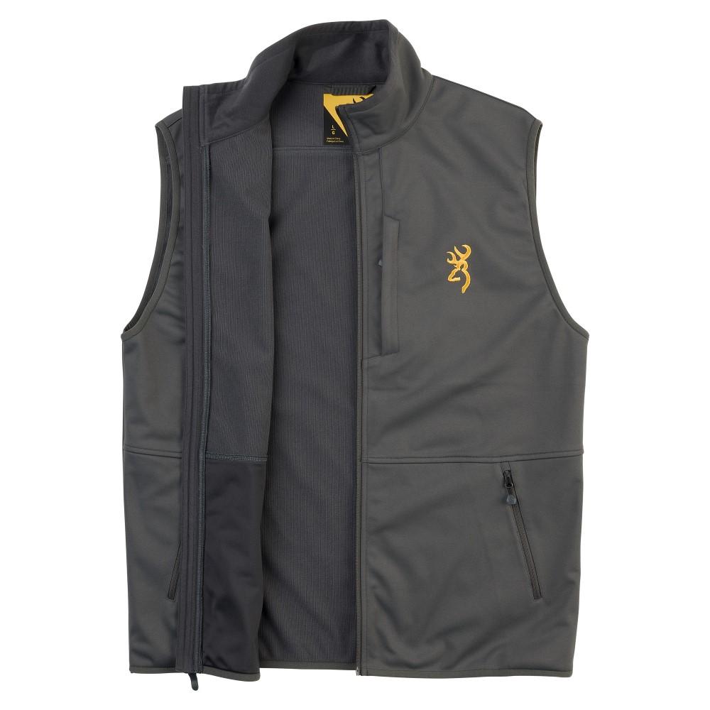 Browning Soft Shell Vest Carbon L Picture of Browning Clothing VST SOFTSHELL CARBON L
