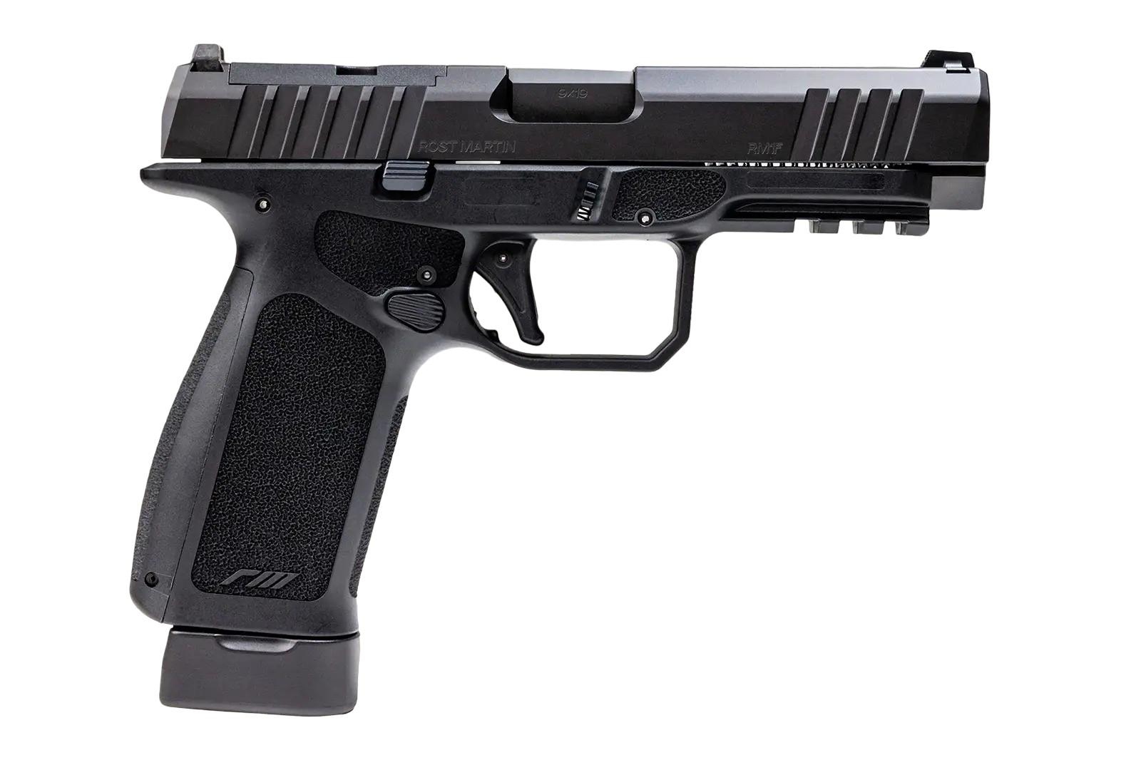 Rost Martin RM1F BLK 9MM 4.5IN OR 10RD FS 3 BACKSTRAPS POLY PISTOL