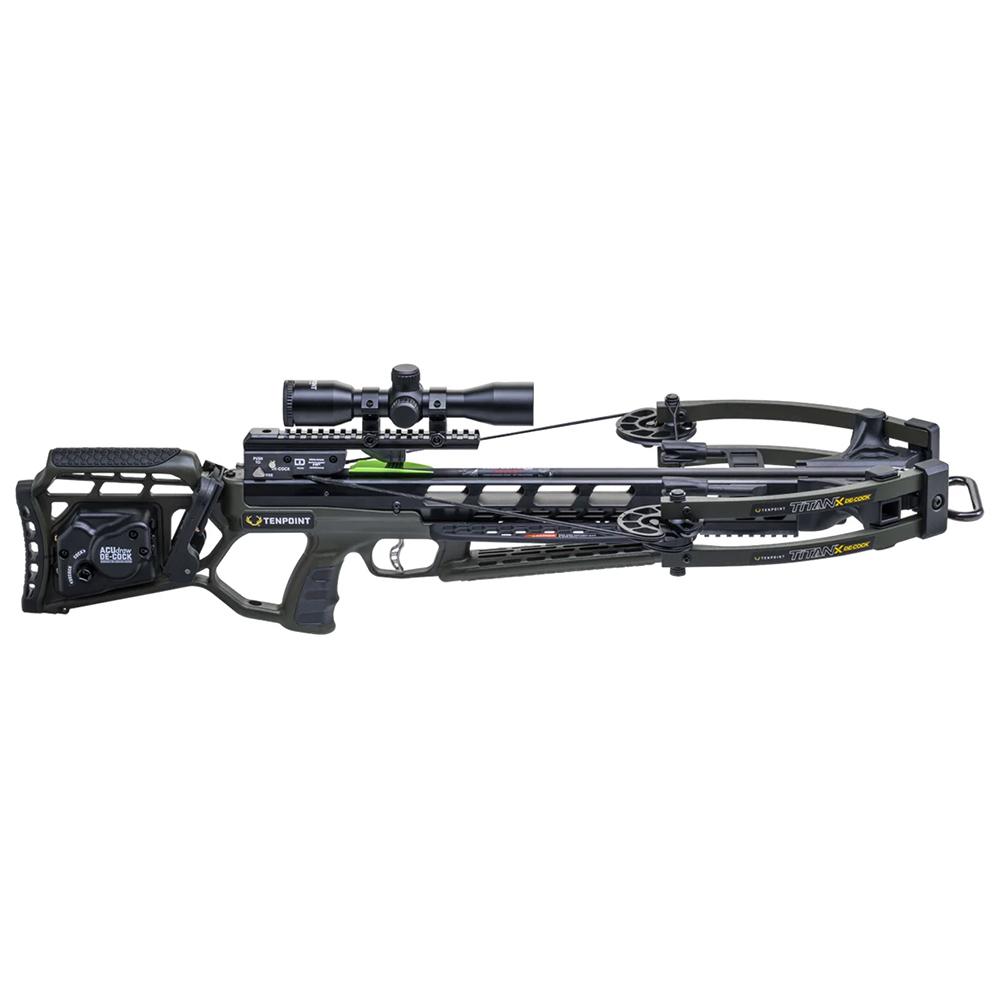 Ten Point Titan X Decock ACUdraw De-Cock Pro-View 400 Scope Moss Green Picture of Tenpoint Crossbow Technologies Titan X Decock ACUdraw De-Cock Pro-View 400 Scope