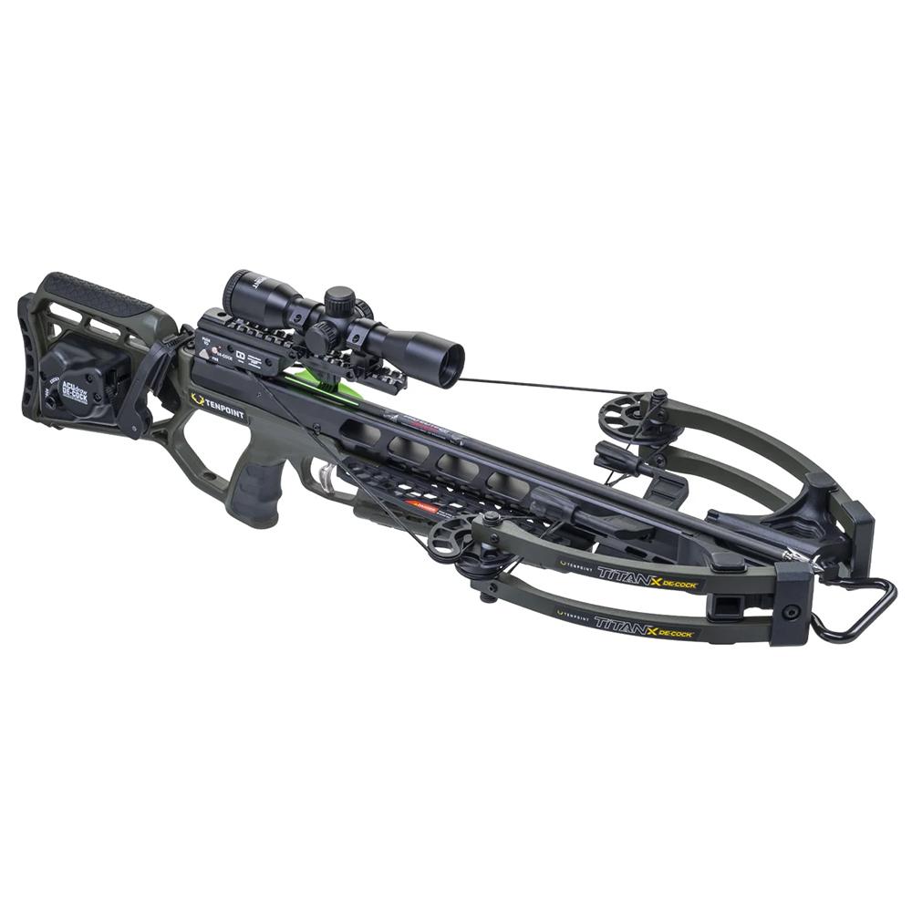 Ten Point Titan X Decock ACUdraw De-Cock Pro-View 400 Scope Moss Green Picture of Tenpoint Crossbow Technologies Titan X Decock ACUdraw De-Cock Pro-View 400 Scope