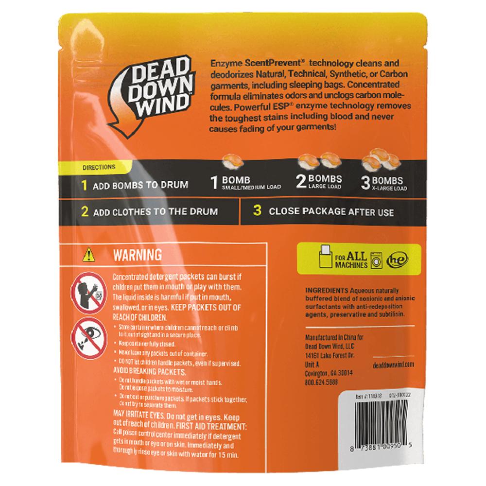 Dead Down Wind Laundry Bombs 28/ct Picture of Dead Down Wind DBA Arcus Hunting Laundry Bombs Zip Lock 28 ct
