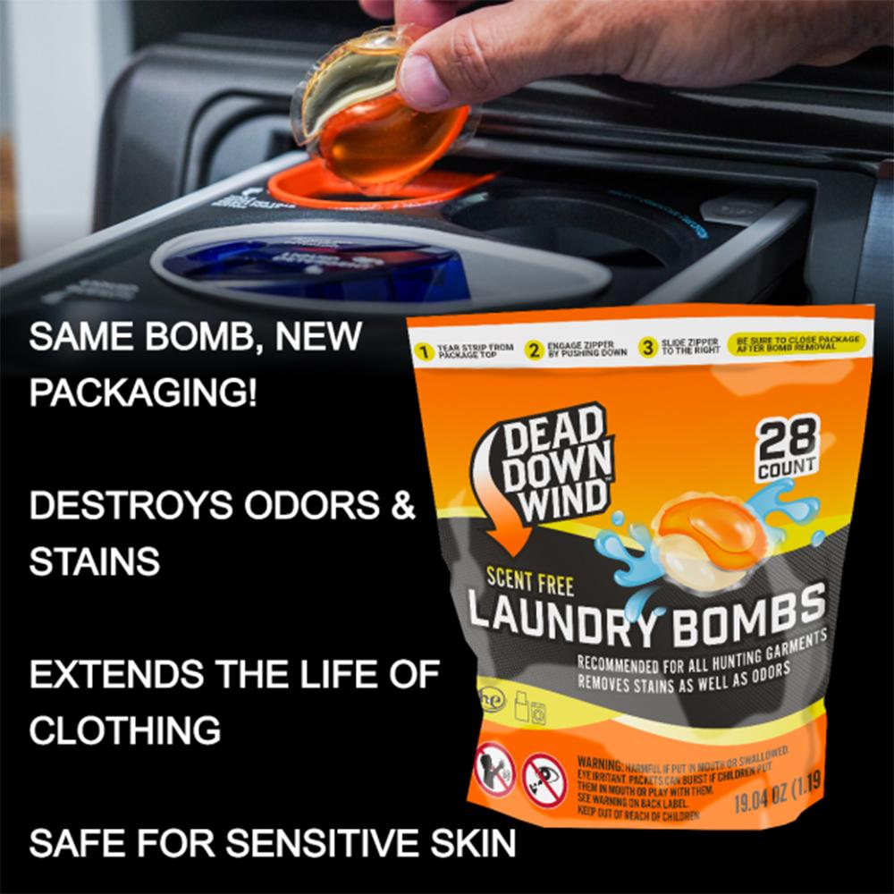 Dead Down Wind Laundry Bombs 28/ct Picture of Dead Down Wind DBA Arcus Hunting Laundry Bombs Zip Lock 28 ct