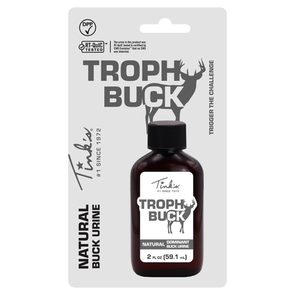 Tink's Trophy Buck Plastic Bottle 2 oz Picture of Dead Down Wind DBA Arcus Hunting Trophy Buck Plastic Bottle 2 oz