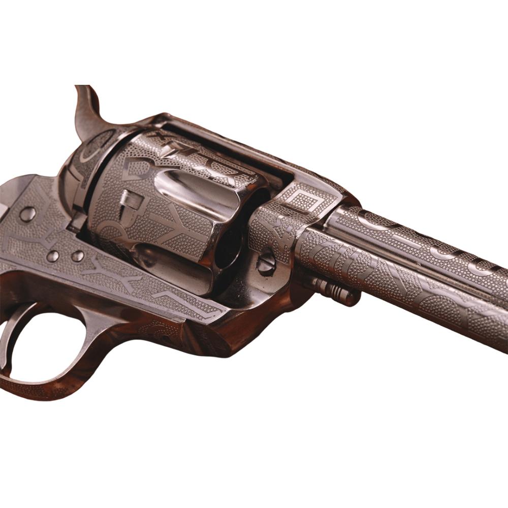 Taylor & Co 1873 Cattle Brand Engraved Handgun .357 Mag 6rd Capacity 5.5" Barrel Stag Grip Picture of Taylor's & Company Firearms Taylor 1873 CATTLE BRAND - STAG GRIP 5.5'' .357MAG