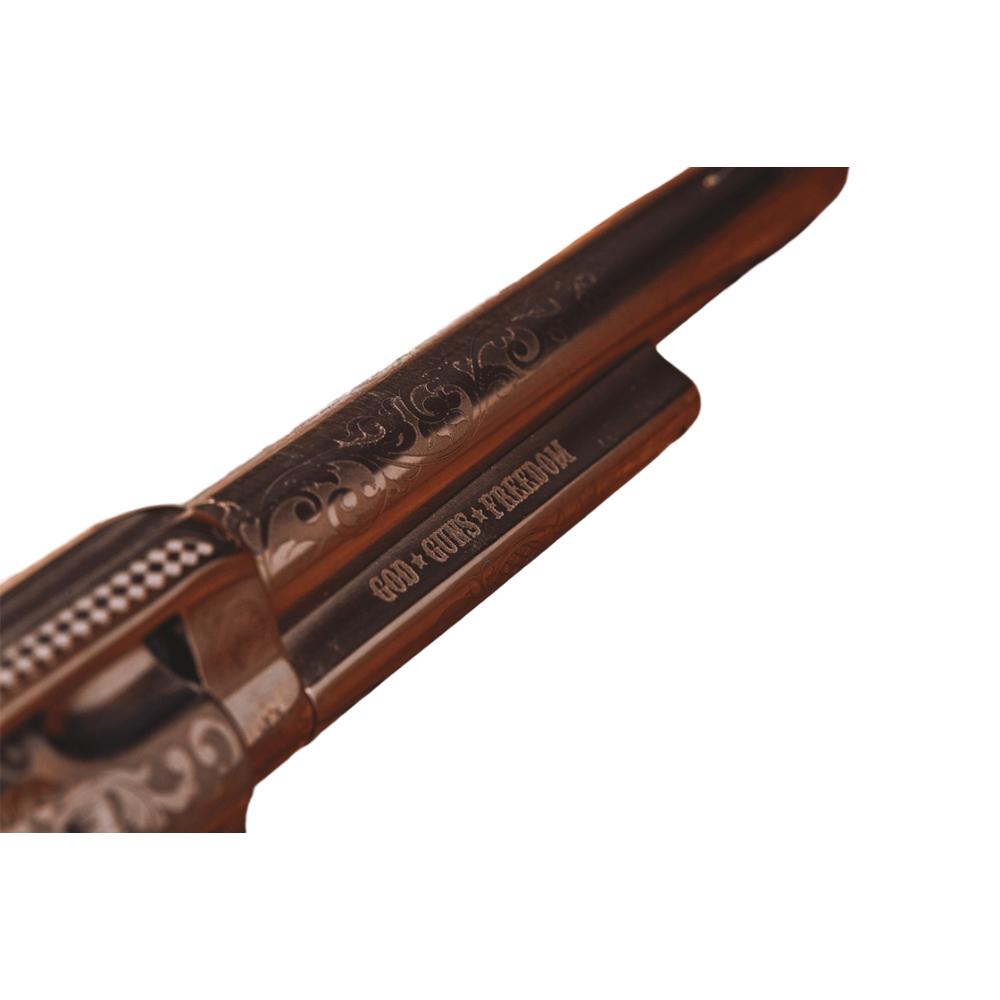 Taylor & Co 1873 Outlaw Legacy Nickel Engraved Handgun .357 Mag 6rd Capacity 5.5" Barrel Ivory Grips Picture of Taylor's & Company Firearms Taylor OUTLAW LEGACY NCKL ENGRVD 5.5'' .357MAG