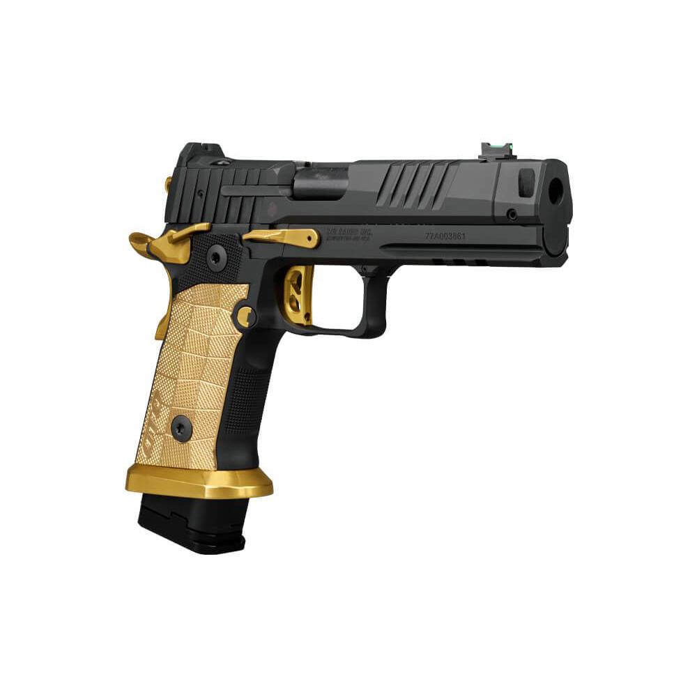 Sig Saur P211 Spectre Comp Handgun 9mm Luger 23(1) & 21(2)rd Magazines 4.4" Compensated Barrel SAO Brass Grip Optic Ready Picture of Sig Sauer P211 SPECTRE 9MM 4.4IN SAO FO BRASS GRP (1)23 (2)21RD MAGs OR COMP