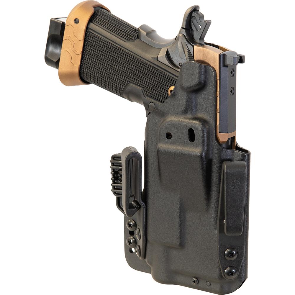 Mission First Tactical Pro Series IWB Light Holster for Kimber 2K11 Pro/Staccato C2/Springfield Prodigy 4.25 with TLR7 Black Ambi Picture of Mission First Tactical MFT 2011 4.25'' TLR7 A X HL-X USB IWB Lght Hlstr (Stccto - Sprngfld - Kmbr)