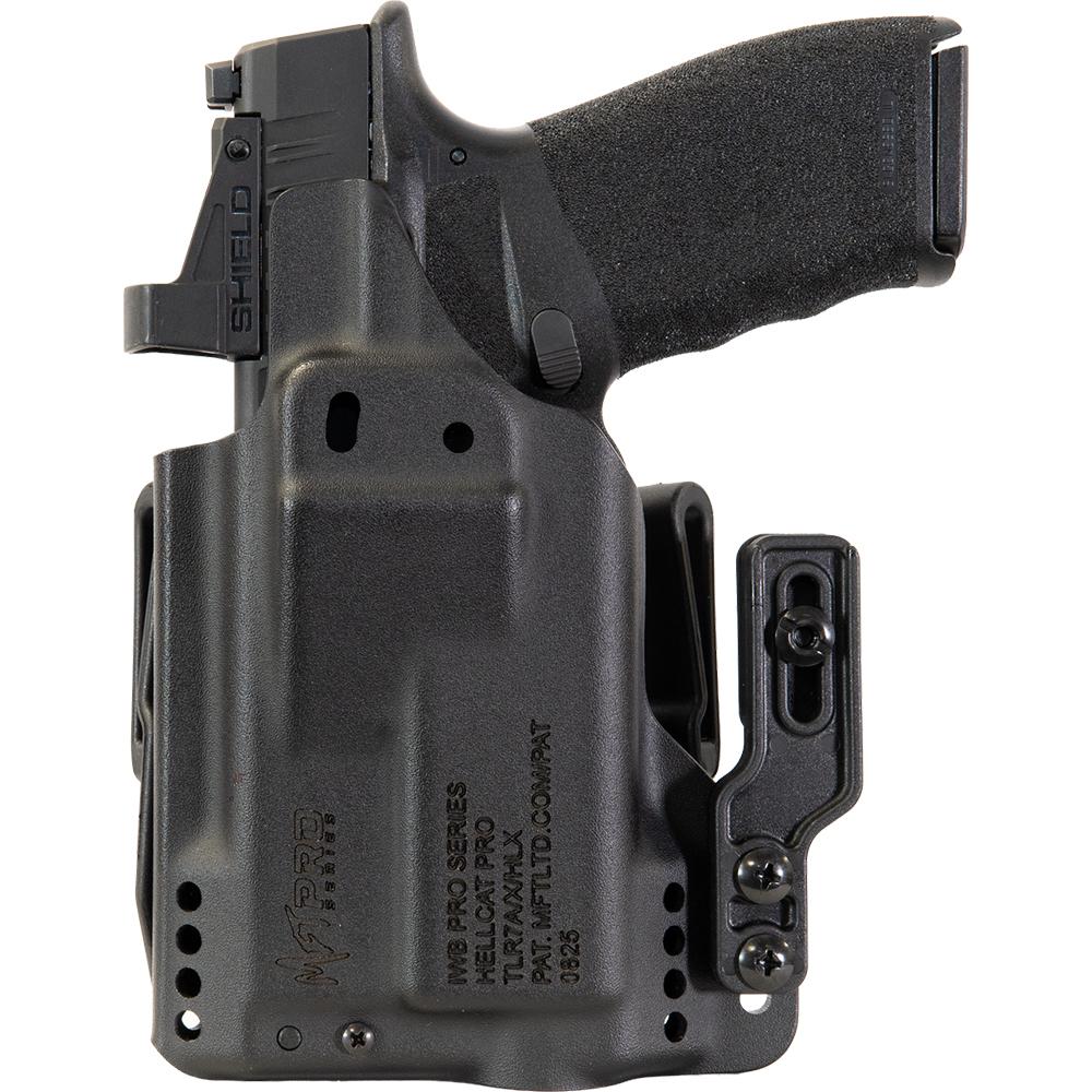 Mission First Tactical Pro Series IWB Light Holster for Springfield Hellcat PRO with TLR7A Black Ambi Picture of Mission First Tactical MFT Springfield Hellcat PRO TLR7 A X HL-X USB IWB Light Holster