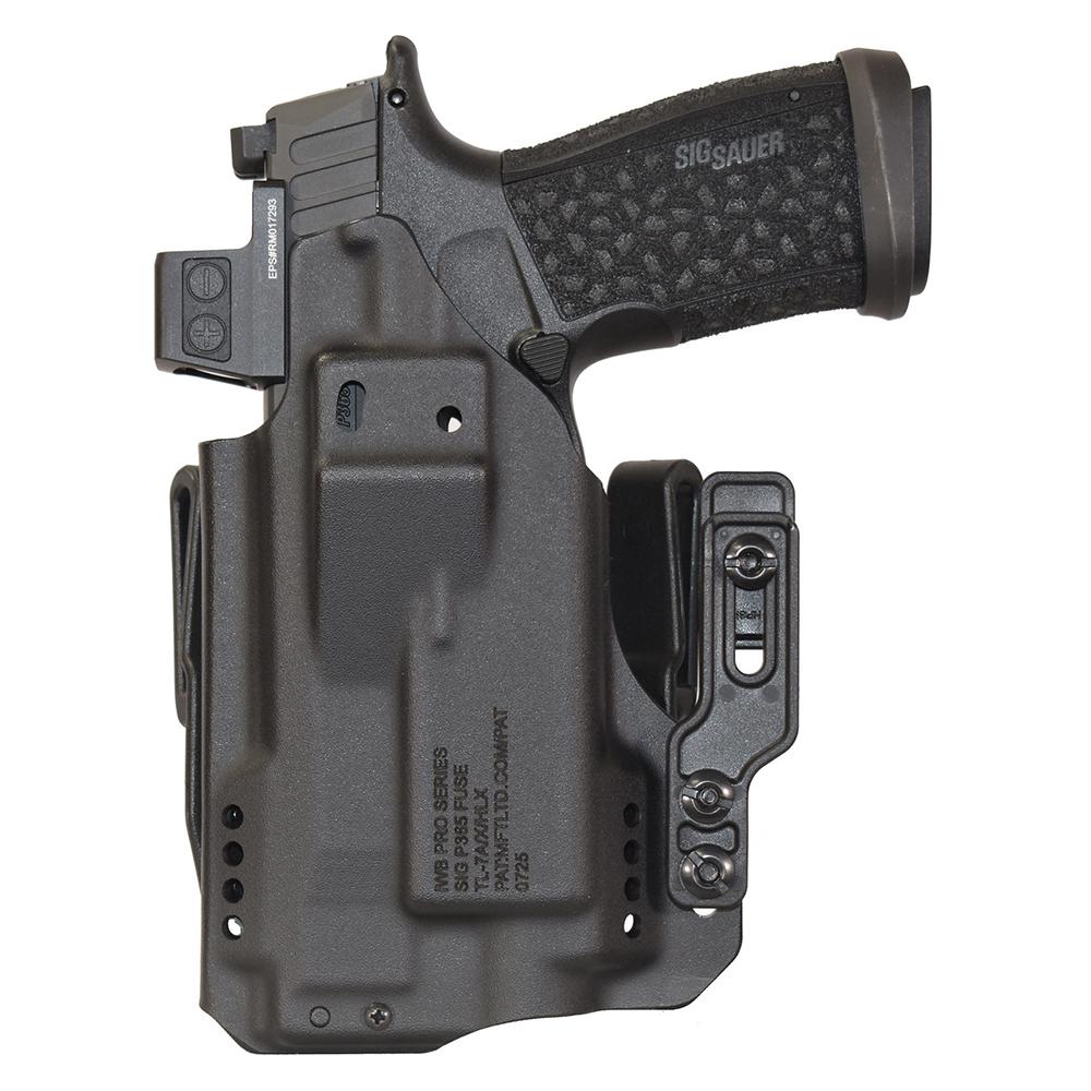 Mission First Tactical IWB Light Holster for Sig P365-FUSE TLR7A Pro Series Black Ambi Picture of Mission First Tactical MFT Sig P365-FUSE TLR7 A X HL-X IWB Light Holster