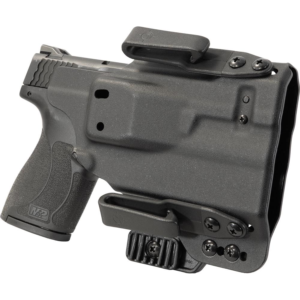 Mission First Tactical Pro Series IWB Light Holster for S&W Shield 1.0/2.0/Plus TLR-6/TLR-6 HL/TLR-6 HL G Black Ambi Picture of Mission First Tactical MFT Smith & Wesson Shield 1.0/2.0/PLUS TLR6 IWB Light Holster