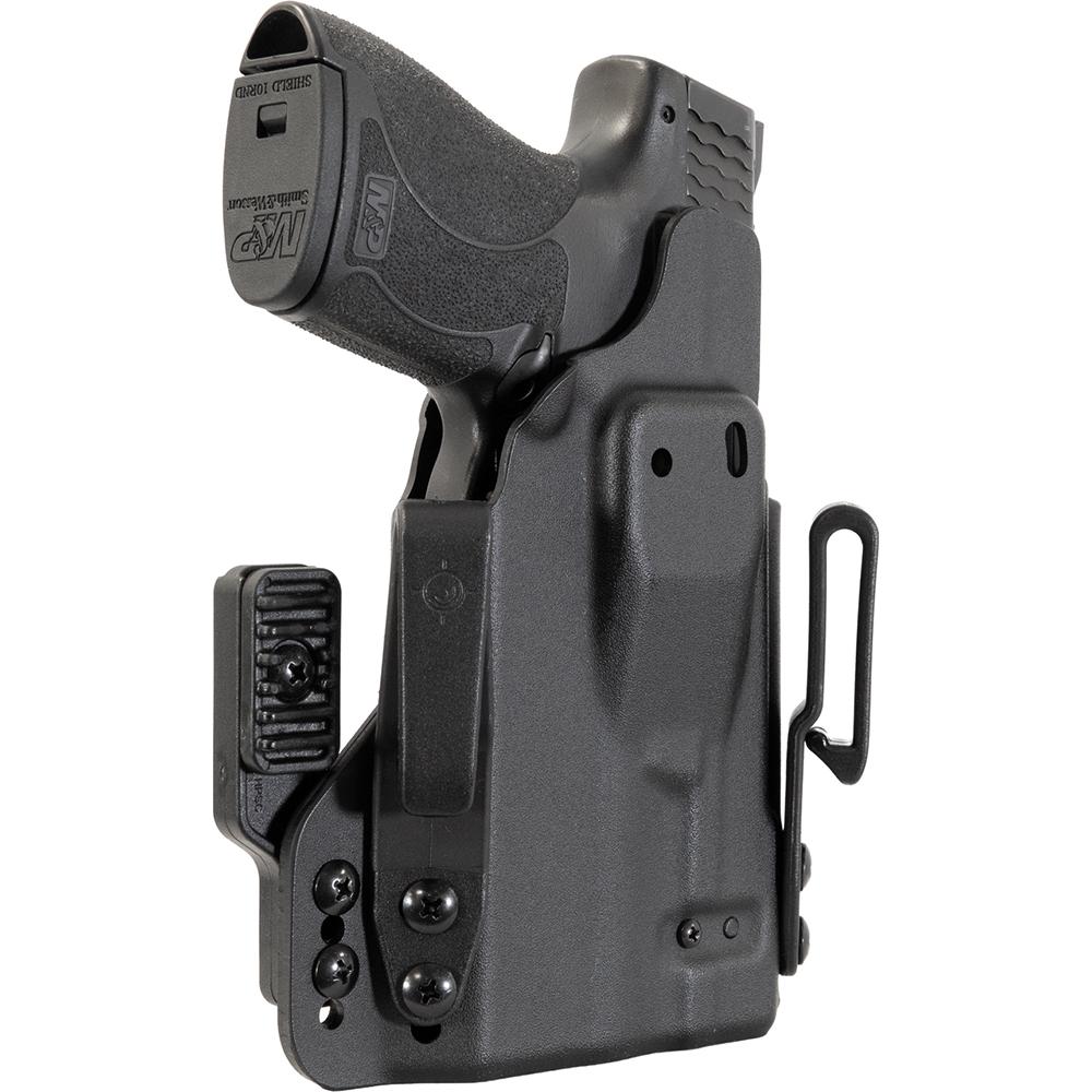 Mission First Tactical Pro Series IWB Light Holster for S&W Shield 1.0/2.0/Plus TLR-6/TLR-6 HL/TLR-6 HL G Black Ambi Picture of Mission First Tactical MFT Smith & Wesson Shield 1.0/2.0/PLUS TLR6 IWB Light Holster