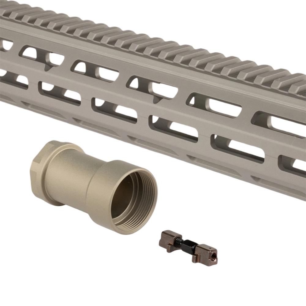 Q Honey Badger M-LOK AR Handguard 15'' Kit Grey Picture of Q LLC Q M-LOK AR Handguard 15'' Kit