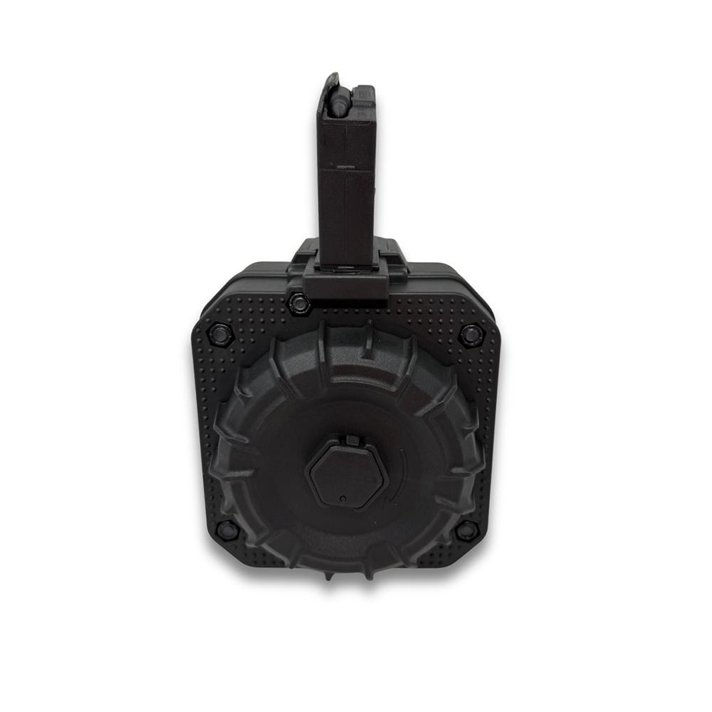 ProMag AR-15 Drum Rifle Magazine 5.56mm/.223 100/rd Picture of Promag Mfg. Inc. PROMAG AR-15 .223/5.56MM 100RD MAG DRUM BLACK POLYMER