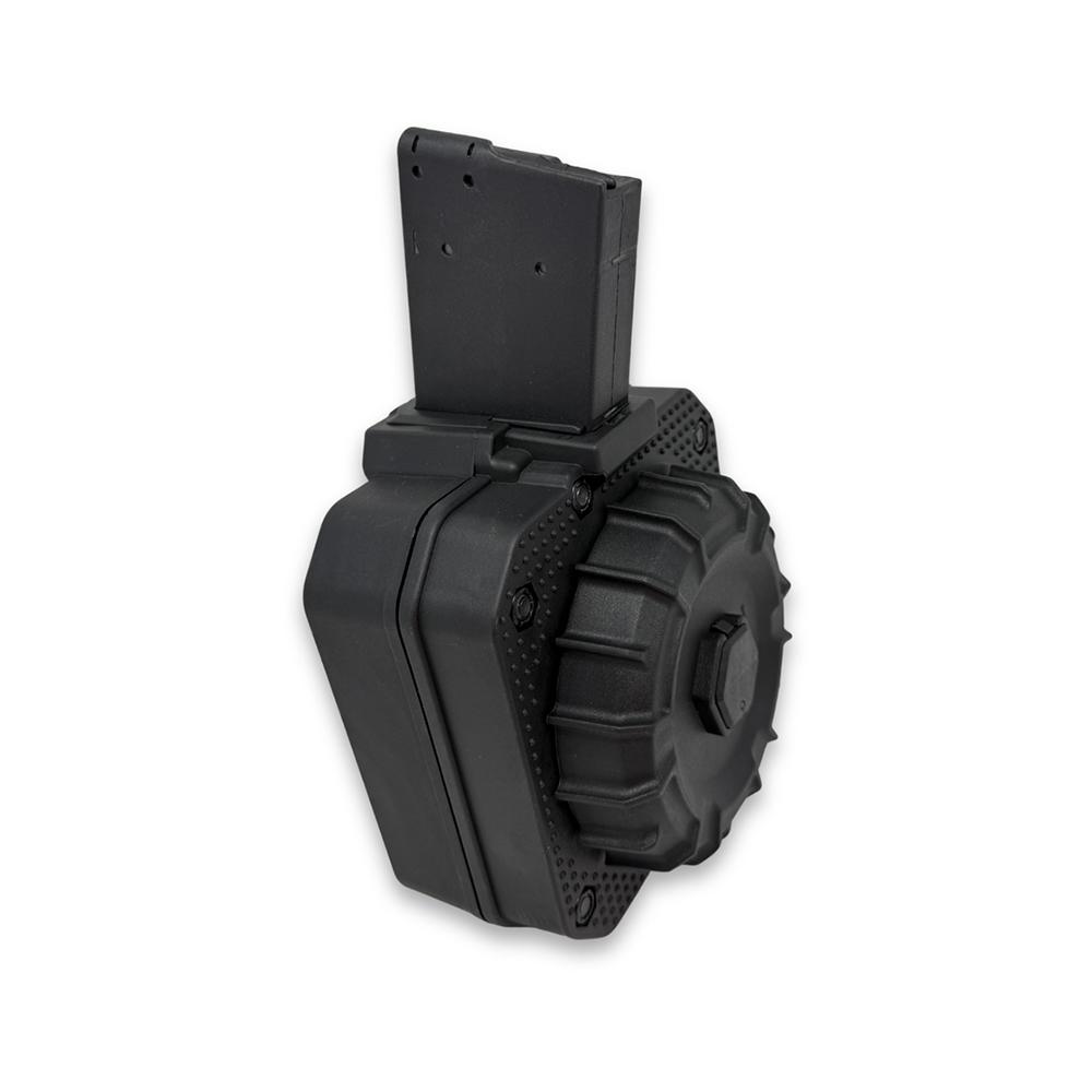 ProMag AR-15 Drum Rifle Magazine 5.56mm/.223 100/rd Picture of Promag Mfg. Inc. PROMAG AR-15 .223/5.56MM 100RD MAG DRUM BLACK POLYMER
