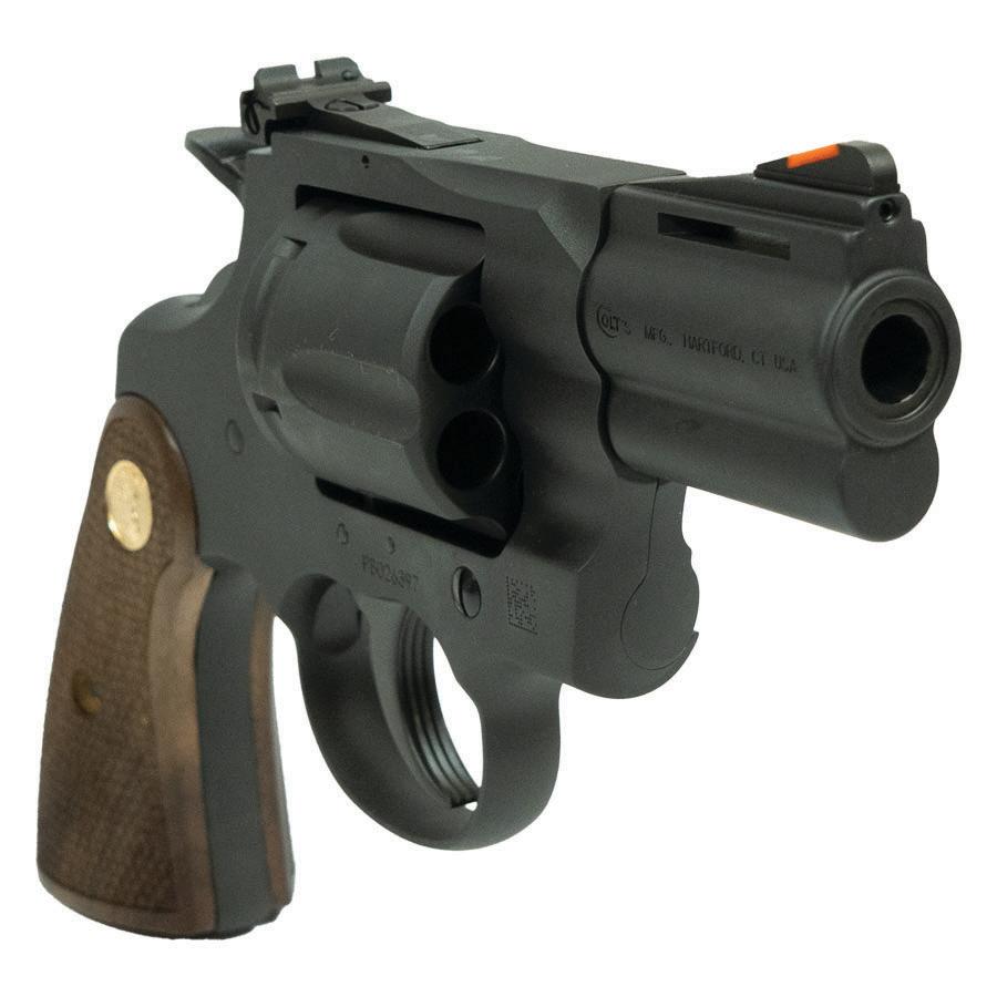 Colt Python Rugged Matte Blued Handgun .357 Mag 6rd Capacity 2.5" Barrel Walnut Grips Picture of Colt Manufacturing Colt PYTHON 357MAG 2.5in 6rd MATTE BLUED