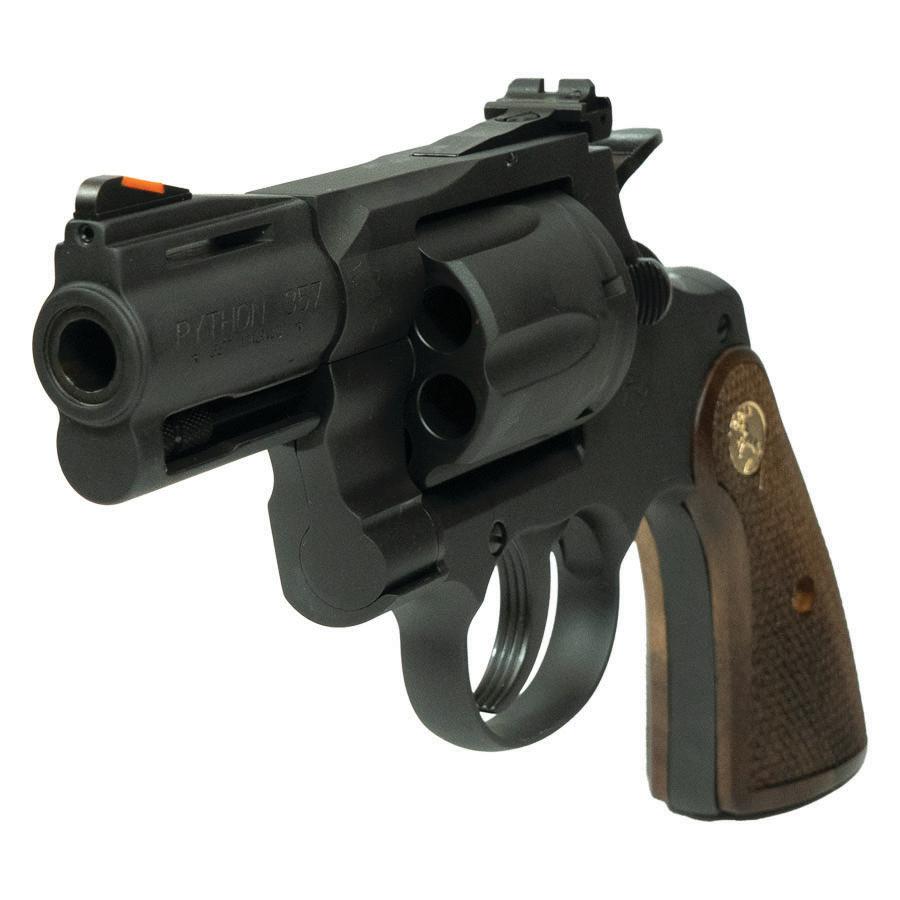 Colt Python Rugged Matte Blued Handgun .357 Mag 6rd Capacity 2.5" Barrel Walnut Grips Picture of Colt Manufacturing Colt PYTHON 357MAG 2.5in 6rd MATTE BLUED