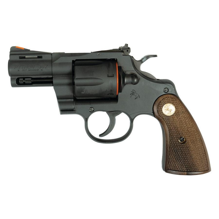 Colt Python Rugged Matte Blued Handgun .357 Mag 6rd Capacity 2.5" Barrel Walnut Grips Picture of Colt Manufacturing Colt PYTHON 357MAG 2.5in 6rd MATTE BLUED