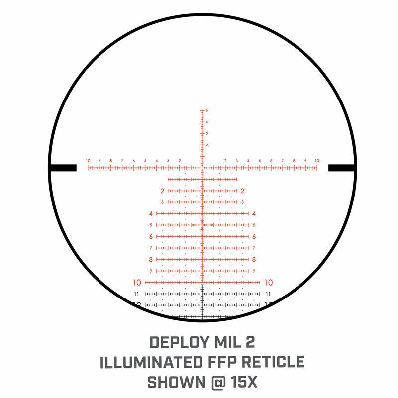 Bushnell Match Pro ED Rifle Scope 5-30x56 34mm FFP DM2 MRAD w Floating Dot Illum Picture of Bushnell 5-30x56 Match Pro ED Illum. Black Matte Riflescope FFP MRAD