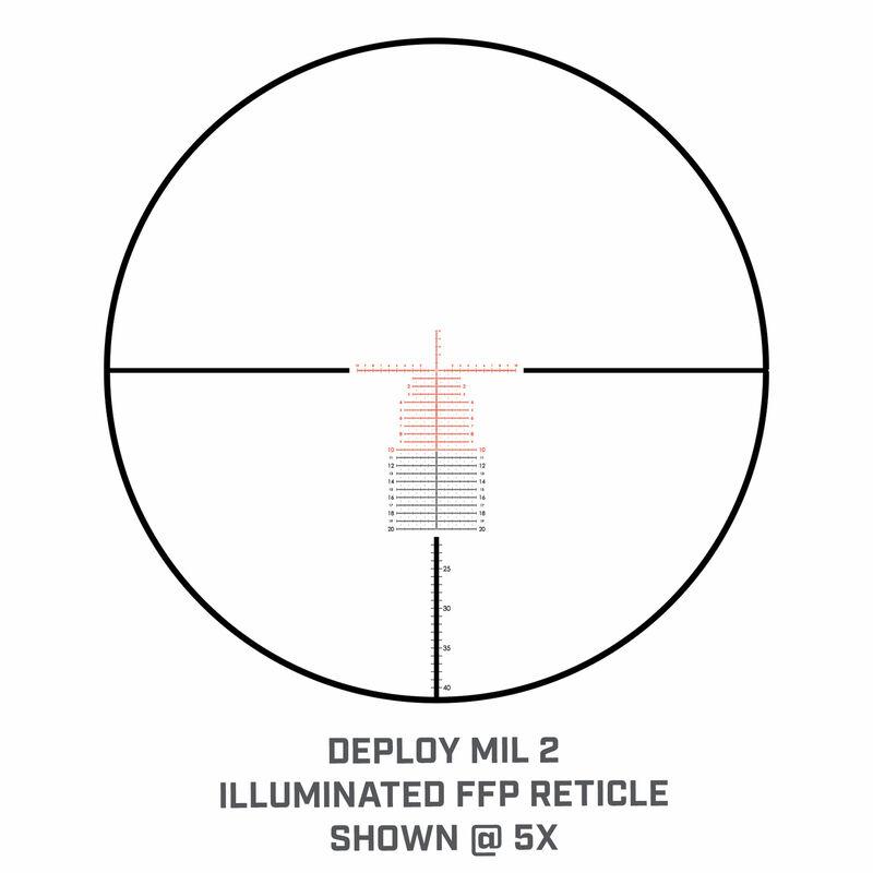 Bushnell Match Pro ED Rifle Scope 5-30x56 34mm FFP DM2 MRAD w Floating Dot Illum Picture of Bushnell 5-30x56 Match Pro ED Illum. Black Matte Riflescope FFP MRAD
