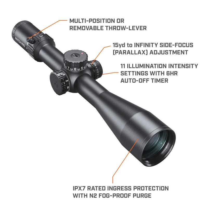 Bushnell Match Pro ED Rifle Scope 5-30x56 34mm FFP DM2 MRAD w Floating Dot Illum Picture of Bushnell 5-30x56 Match Pro ED Illum. Black Matte Riflescope FFP MRAD