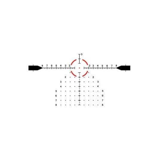 Eotech Vudu 4-12x36 FFP Ultra-Short Rifle Scope MR5 Reticle MRAD Integrated Mount Picture of Eotech Eotech Vudu 4-12x36 FFP Ultra-Short MR5 Reticle MRAD Integrated Mount