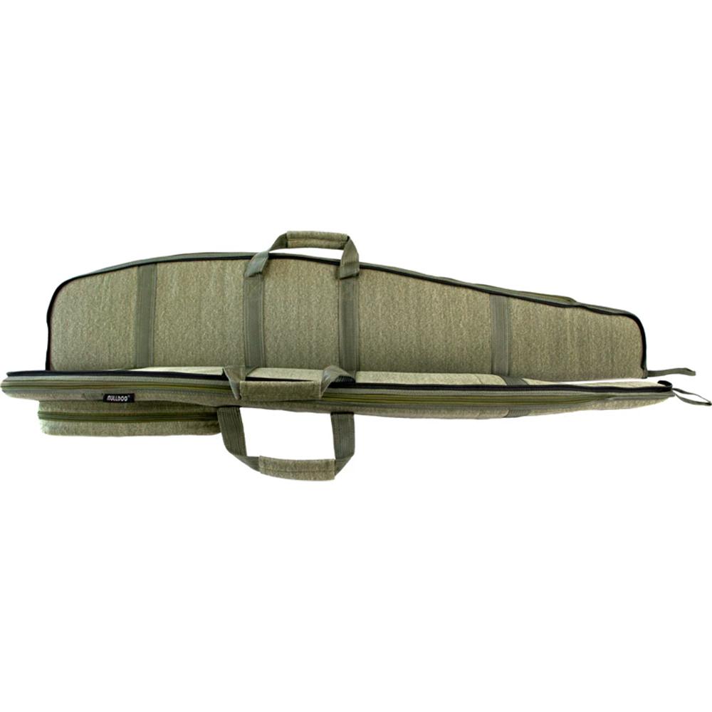 Bulldog Double Split Series Rifle Case Green 52" Picture of Bulldog Cases Double Split Series Scoped Shotgun Green 52''