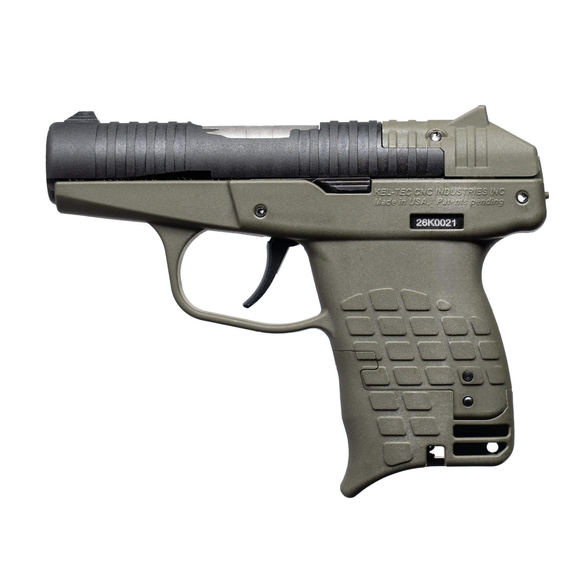 Kel-Tec PR3AT Handgun .380 Auto 13rd Capacity 2.85" Barrel Green Large Grip Picture of Kel-Tec Cnc Industries Inc. Keltec PR3AT 380ACP GRN 13RD LRG Grip