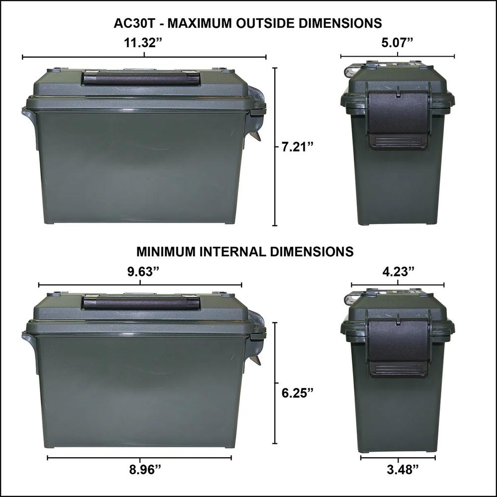 MTM Limited Edition 1776 Multi-Can Ammo Crate .30 Cal Picture of Mtm Molded Products Company MTM Limited Edition 1776 Red & Wht 4-30Cal Can Ammo Crate