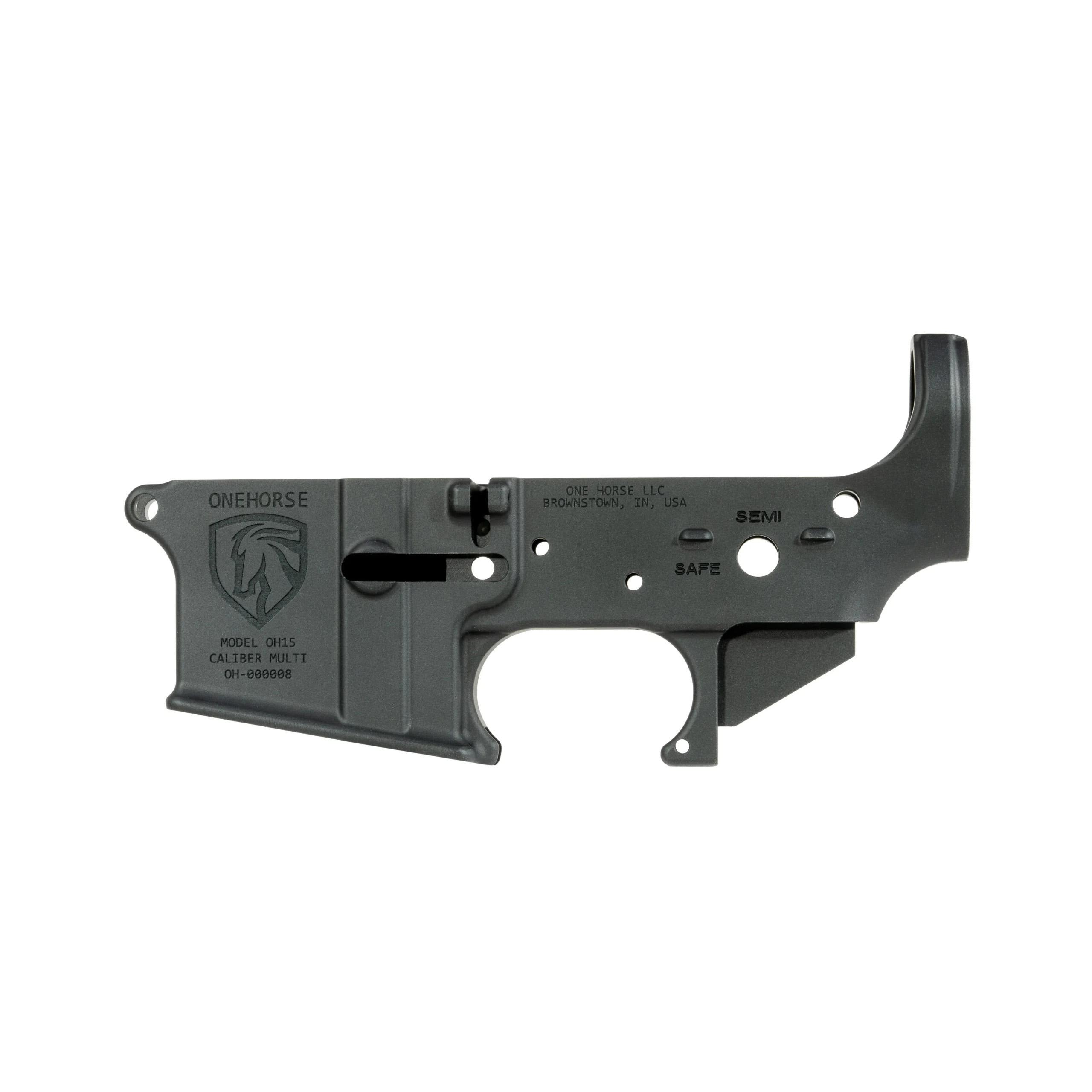 One Horse AR15 Stripped Lower Receiver Anodized