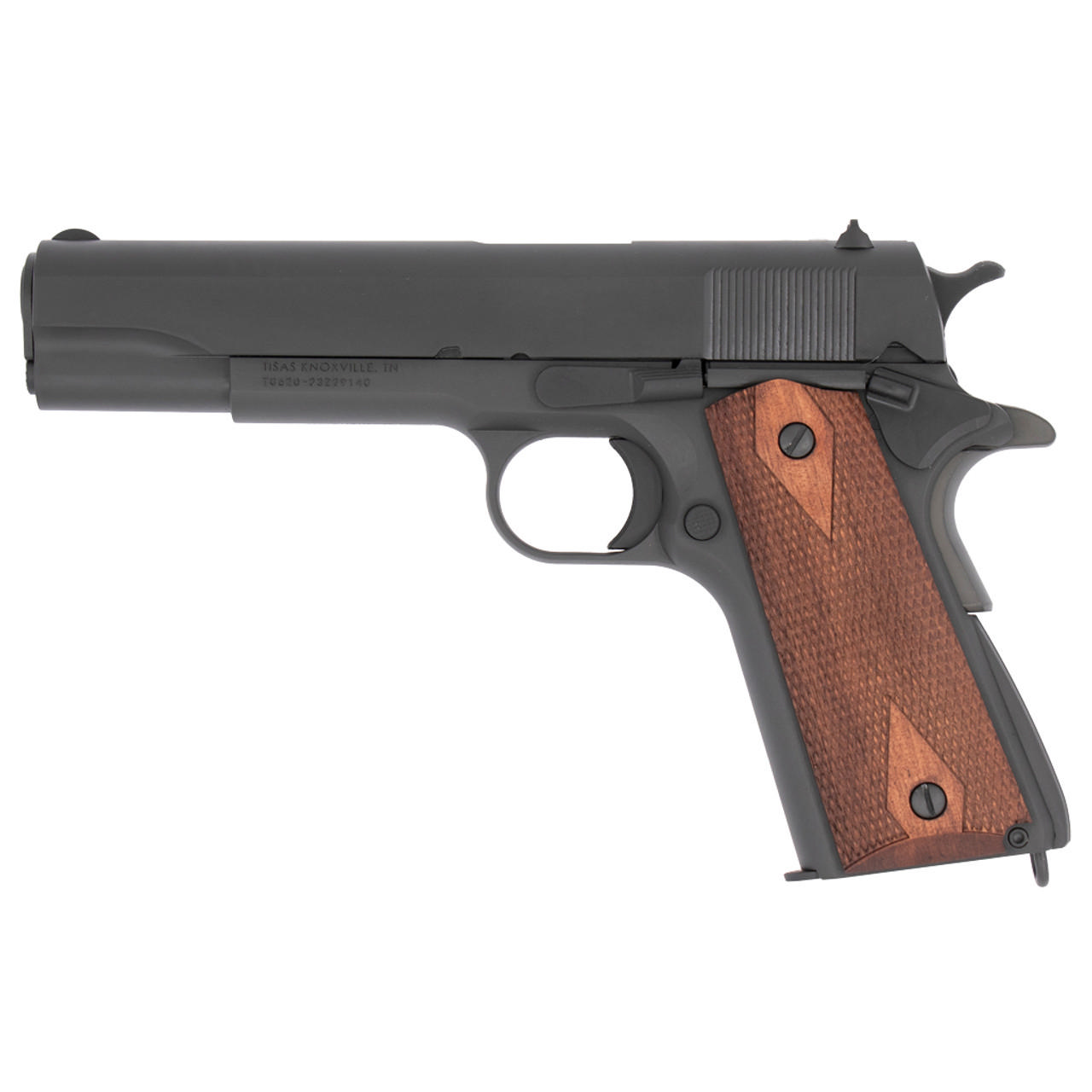 Tisas 1911A1 Army Handgun .45 Auto 7rd Magazines(2) 5" Barrel Walnut Grips Manganese Phosphate Finish Picture of Tisas Arms Corp TISAS 1911A1 US ARMY 45ACP 5'' Manganese Phosphate Finish 2- 7 rnd mags