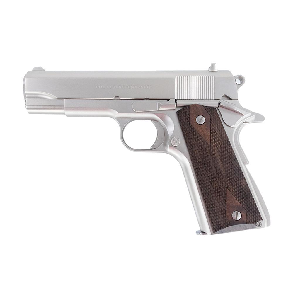 Tisas 1911 Tank Commander Handgun 9mm Luger 9rd Magazines (2) 4.25" Barrel Nickel Picture of Tisas Arms Corp TISAS 1911 9MM 4.25'' Nickel Finish