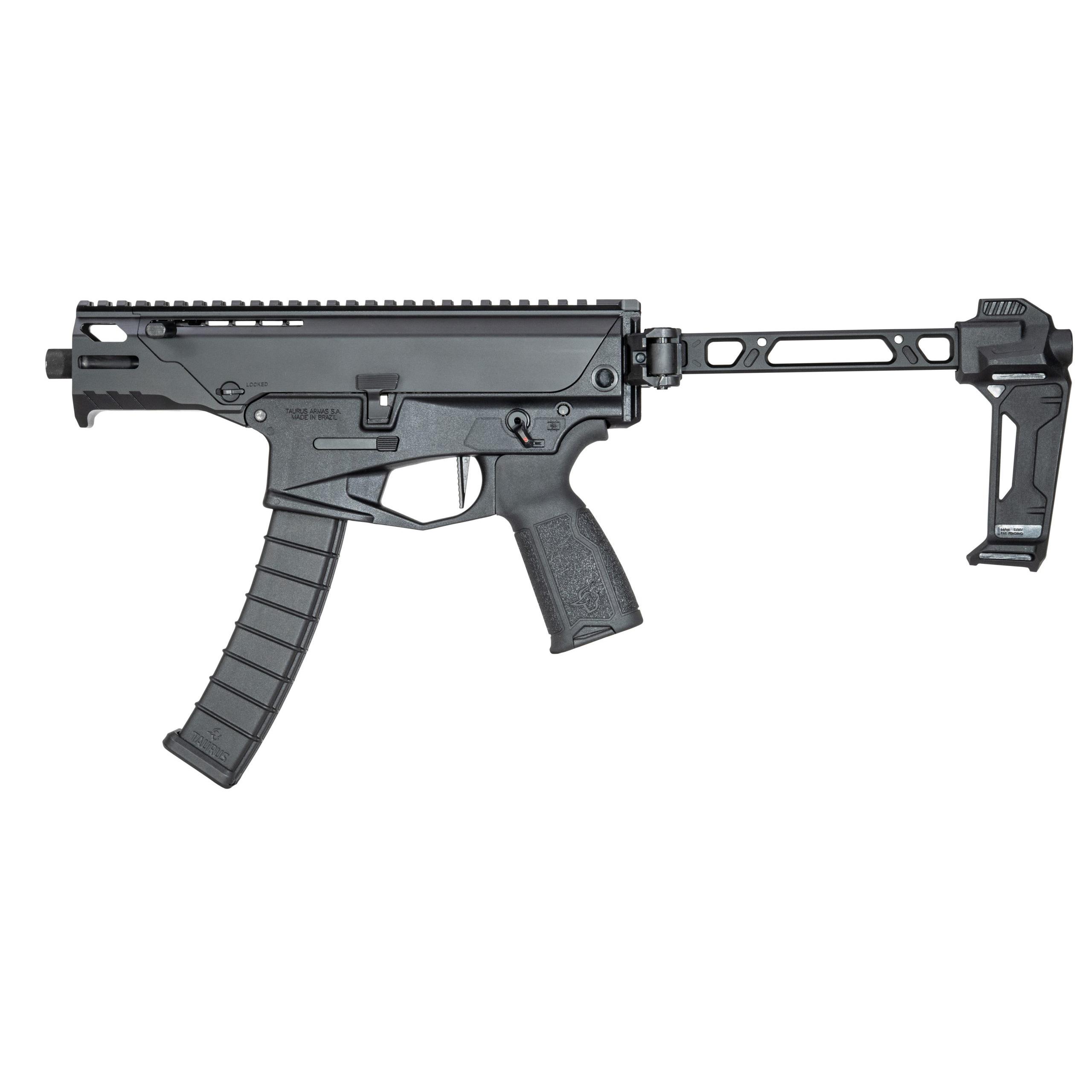 Taurus RPC Pistol 9mm Luger 10rd Magazines(2) 4.5" Threaded Barrel Black SI Brace Picture of Taurus International Inc. Taurus RPC 9MM BK 4.5??BBL 2x10RDS S.I. BRACE