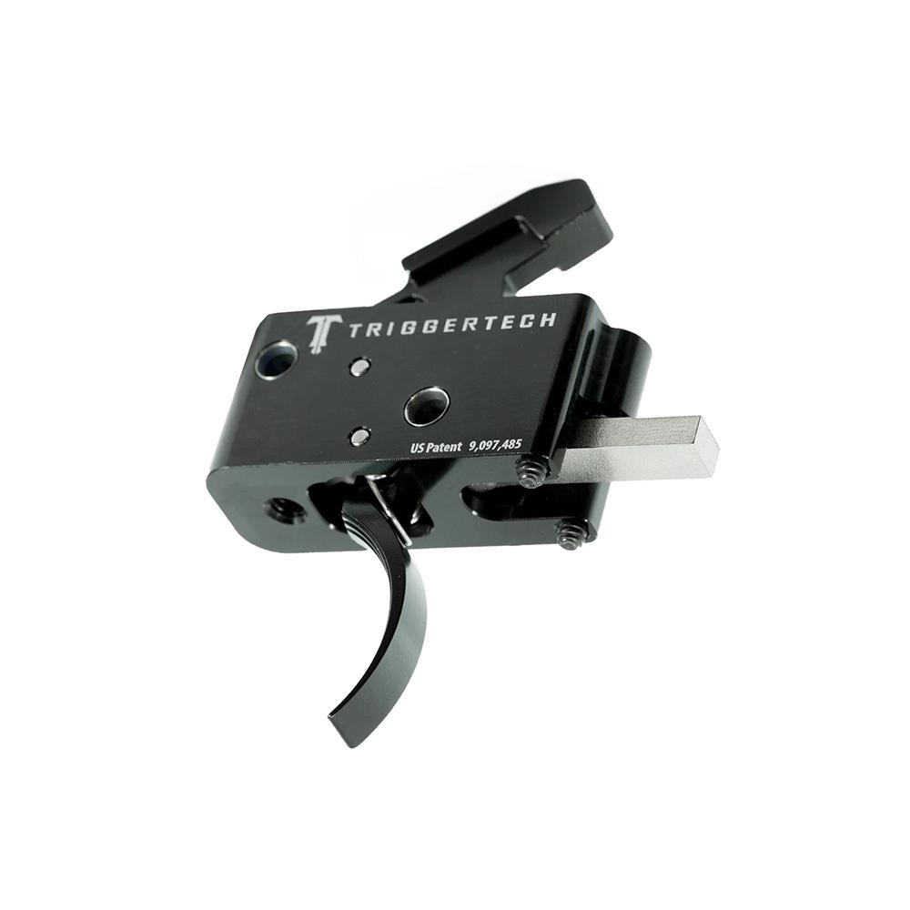 TriggerTech AR-15 Competitive Two Stage Rifle Trigger 3.5 lbs Curved Black Picture of TriggerTech TriggerTech Black Competitive Curved AR15 Two Stage 3.5lb Trigger