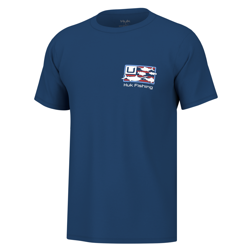 Huk Trophy Flag Short Sleeve Shirt Set Sail 2XL Picture of Marolina DBA HUK HUK TROPHY FLAG TEE SET SAIL SS XXL
