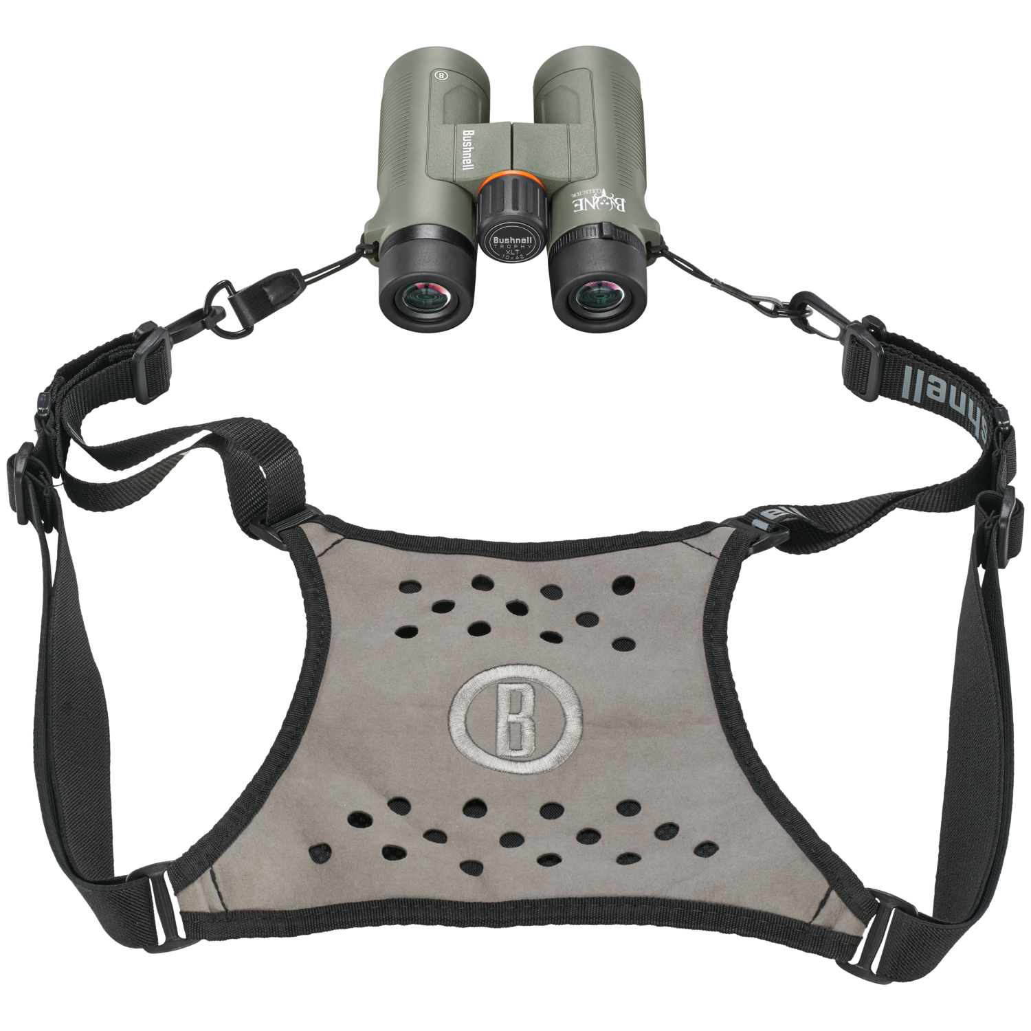 Bushnell 10x42 Bone Collector Binocular Roof with Harness Box Green Picture of Bushnell Bushnell 10x42 Bone Collector Green Roof w/ Harness Box