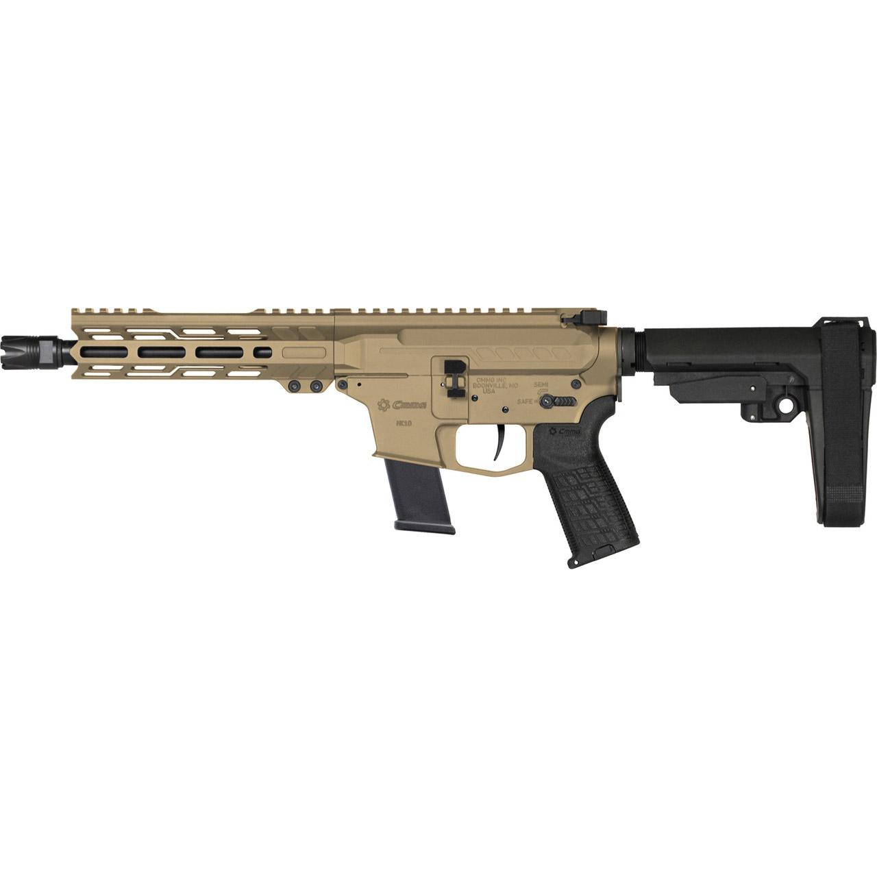 CMMG Banshee Mk10 Pistol 10mm Auto 30rd Magazine 8'' Barrel Coyote Tan w/Brace Picture of Cmmg Inc. CMMG PISTOL BANSHEE Mk10 10MM 8'' BBL Cyt Tn 30+1Rds