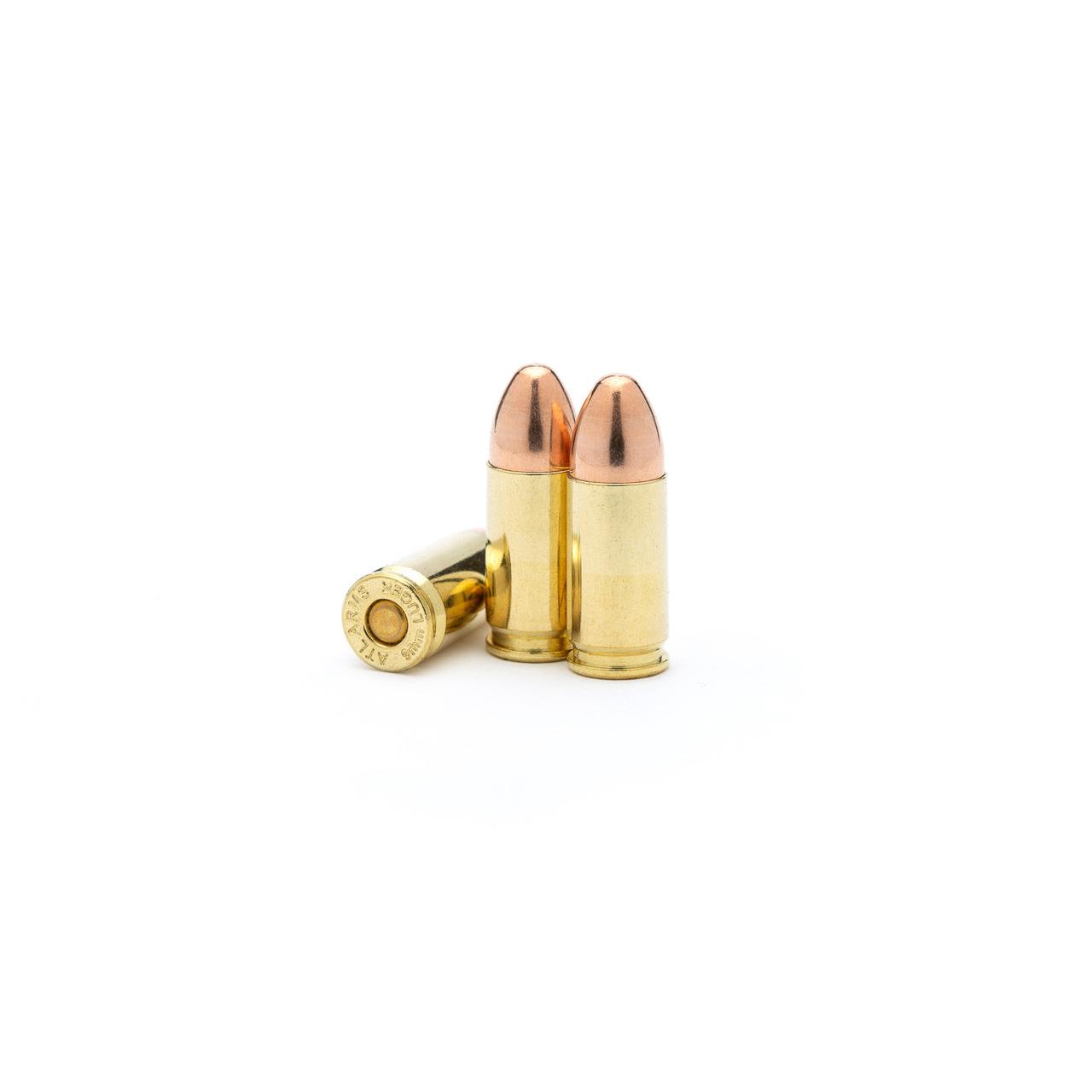 Atlanta Arms Classic Match Handgun Ammunition 9mm Luger 115gr FMJ 1125 fps 50/ct Picture of Atl Arms/ Specialty Cartridge Inc DBA ACME Classic Match 9mm 115GR FMJ 50 RNDS Ammo