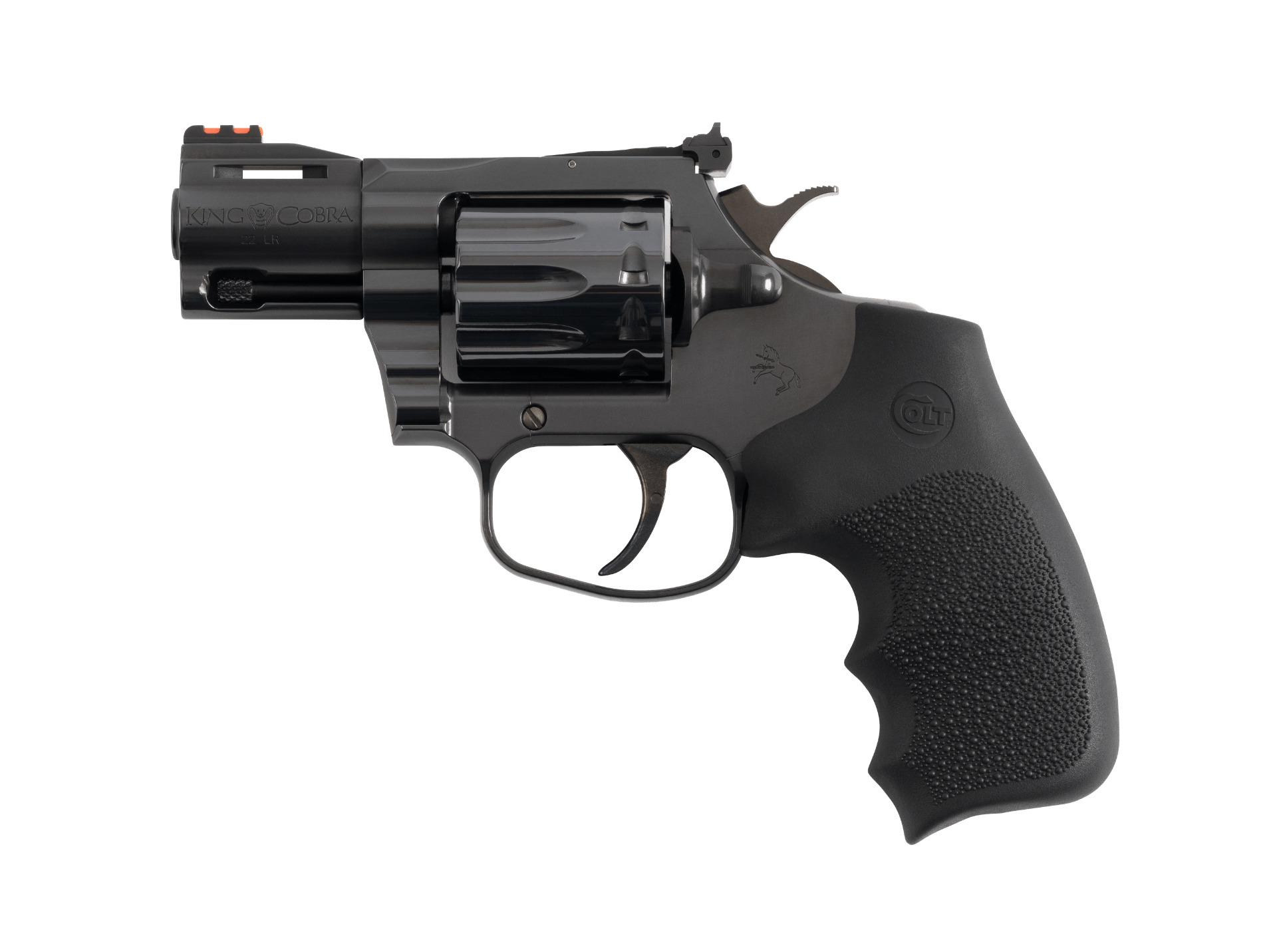 Colt King Cobra Handgun .22 LR 10rd Capacity 2" Barrel Blued Finish Hogue Grip